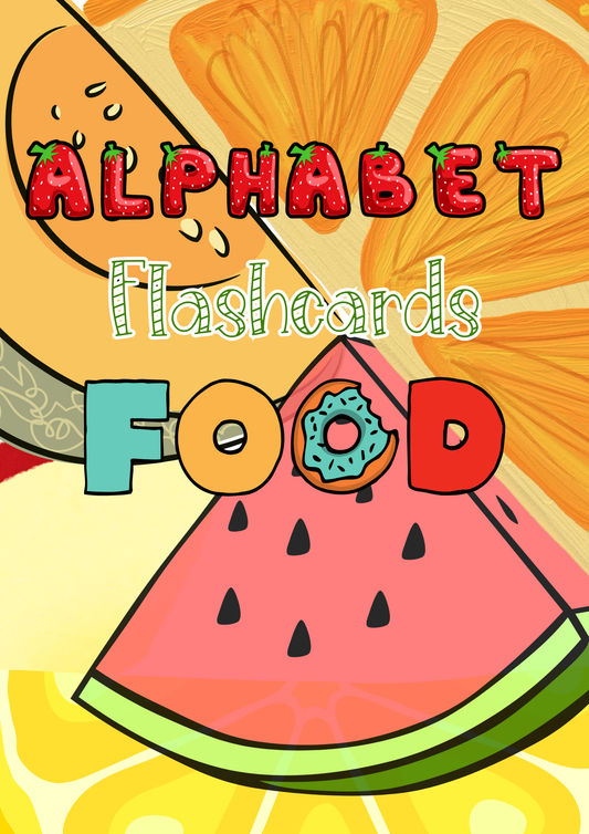 nteractive Food Alphabet Flashcards with Letter Recognition and Tracing for Early Learners!