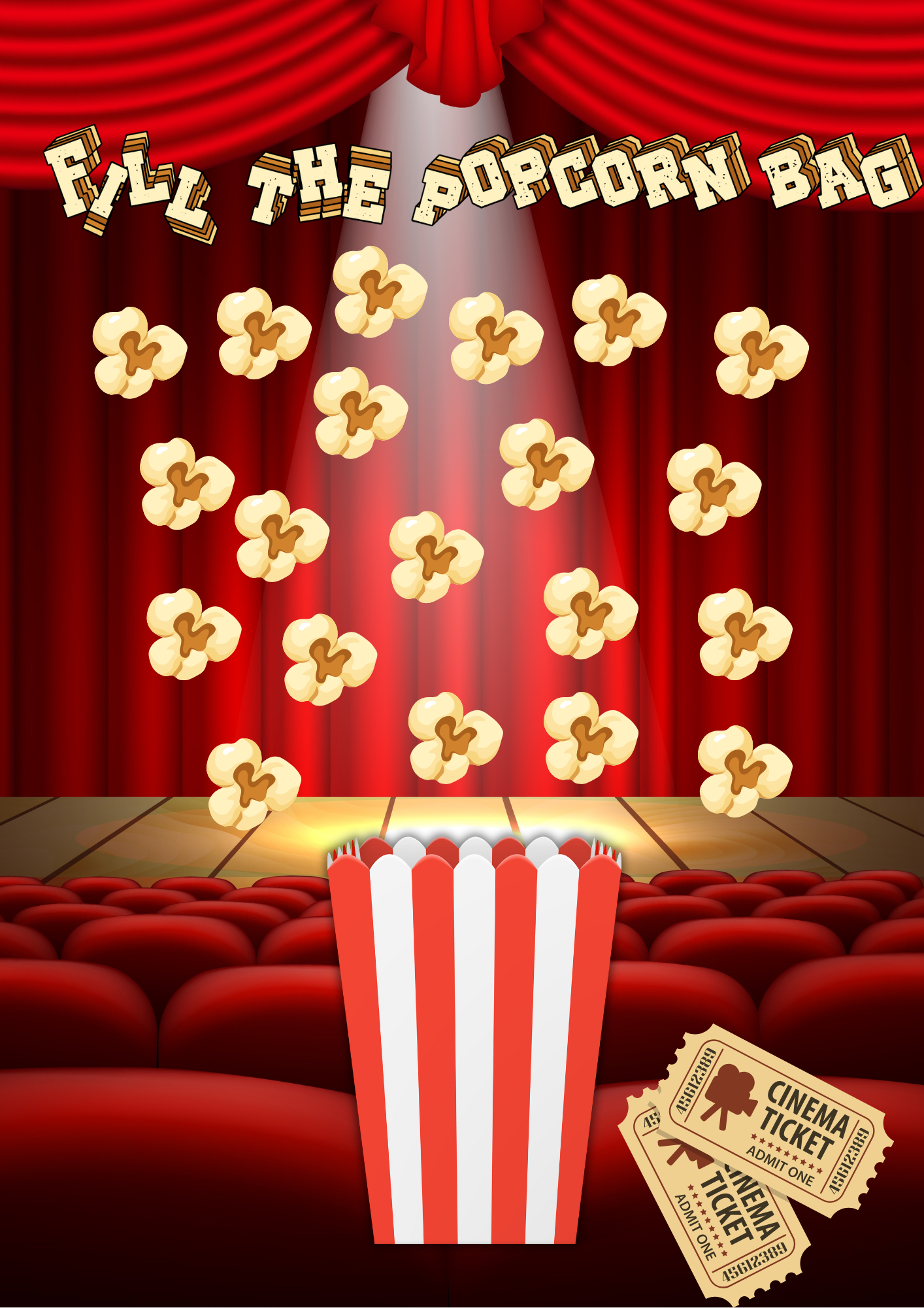 Printable Popcorn Number Recognition Busy Book for Preschool and Toddler Learning