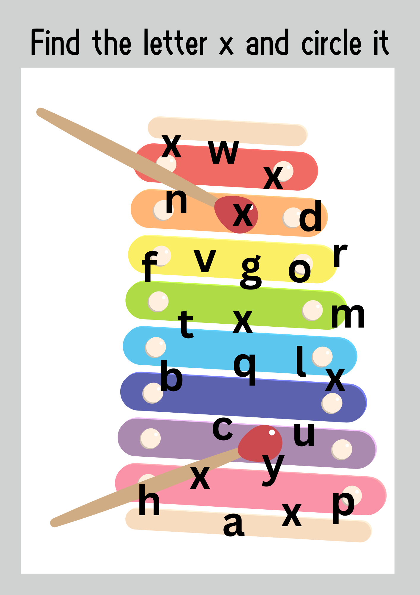 Fun letter X tracing activity book with EYFS alphabet worksheets to support early years handwriting and letter recognition